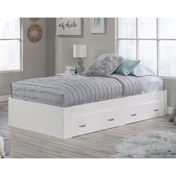 Sauder Beginnings Beginnings Twin Platform Bed Sw , Accommodates twin-sized mattress 415546 - main
